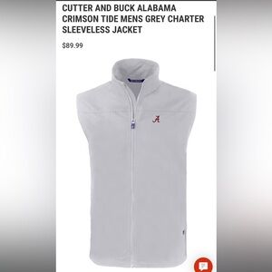 Cutter & Buck men’s Alabama grey vest